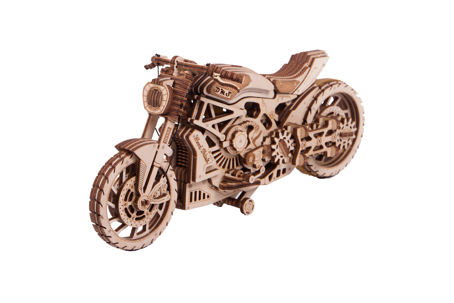Motorcykel VM-02 – Mekanisk 3D træmodel