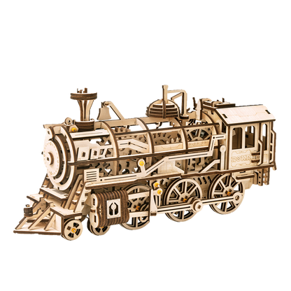 Lokomotiv - Mekanisk 3D træmodel