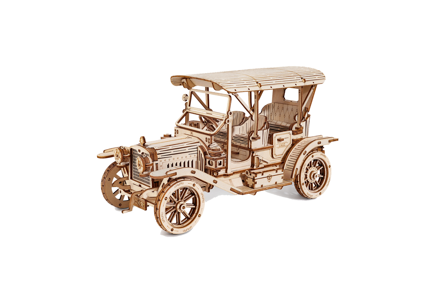 Retro Bil - Mekanisk 3D træmodel