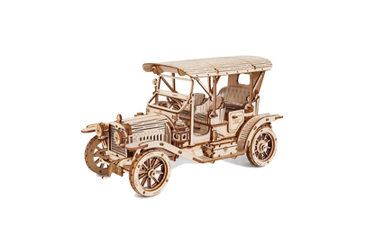 Retro Bil - Mekanisk 3D træmodel
