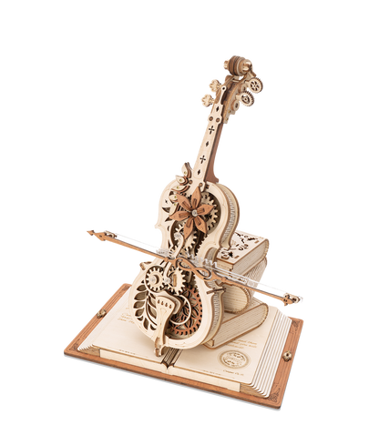 Violin Musikboks - Mekanisk 3D træmodel