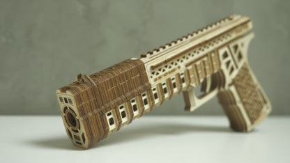 Defenders Gun - Mekanisk 3D træmodel