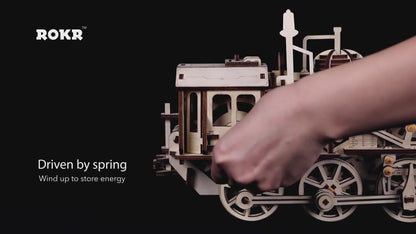 Lokomotiv - Mekanisk 3D træmodel